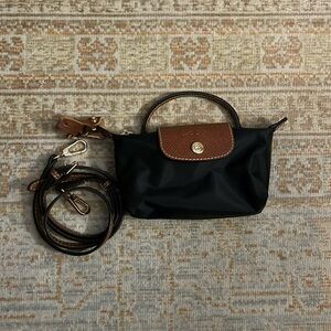NWT Longchamp mini Le Pliage with strap